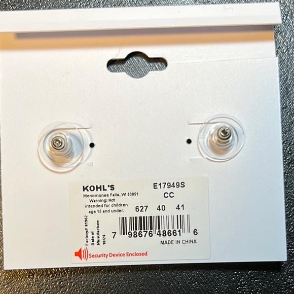 Lauren Conrad Silver Horseshoe Earrings - Picture 2 of 2